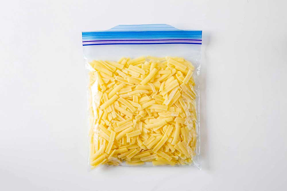 ピザ用チーズの冷蔵保存