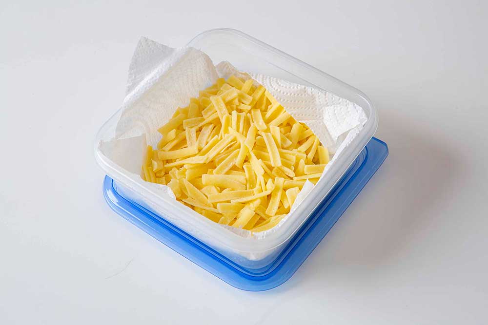 ピザ用チーズの冷凍保存